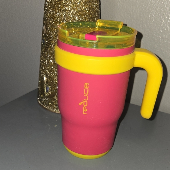 Reduce Other - Reducer Pink and Yellow Travel Mug